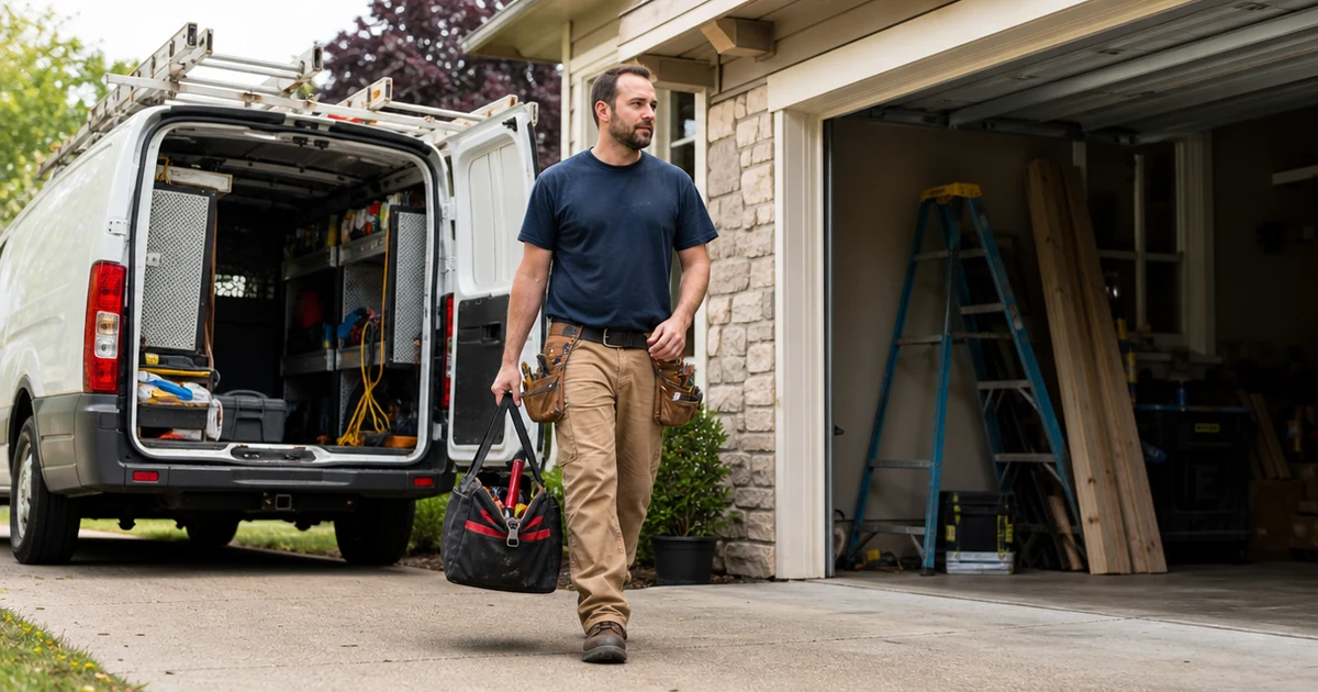 Contractor lead being captured after hours with an immediate text response.